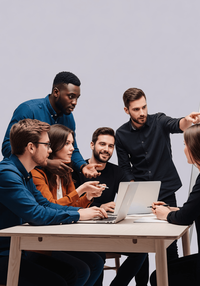 Lending team reviewing cross-border credit decisions