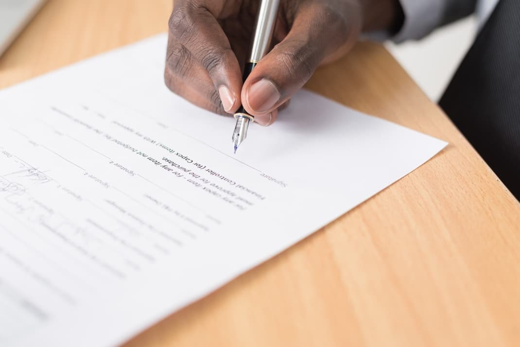 Signing a credit agreement